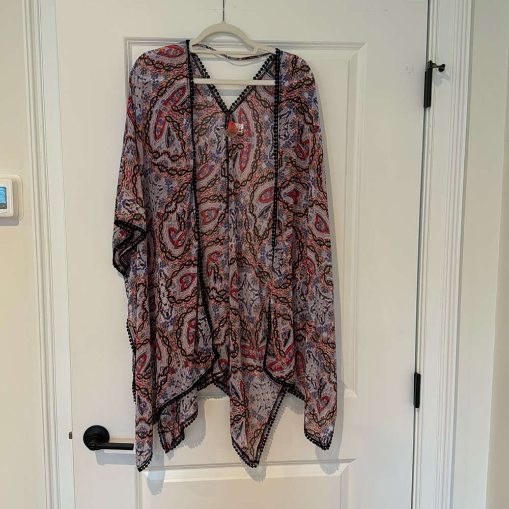 Red Carter beach cover up